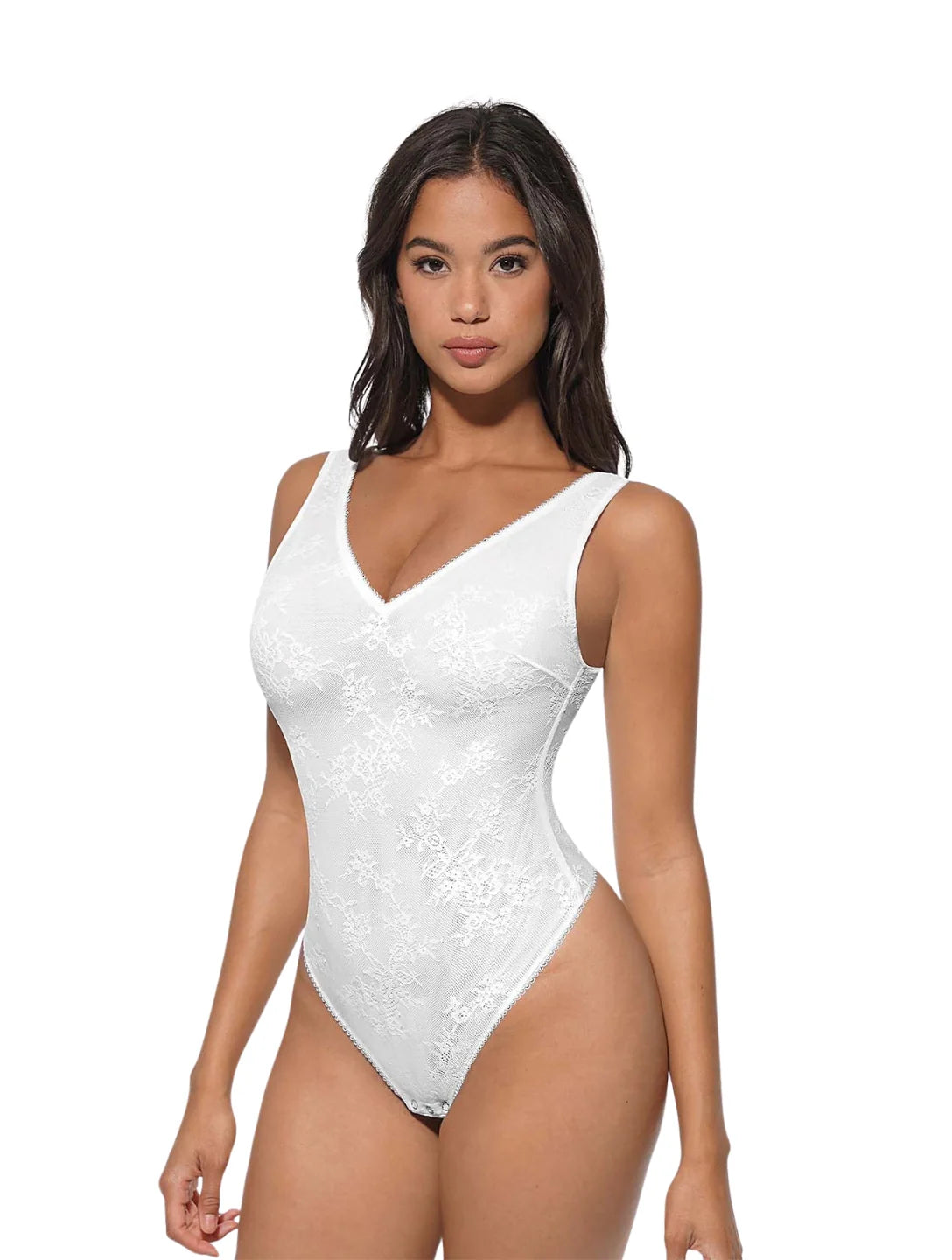 Body string  sexy à col en V avec dentelle