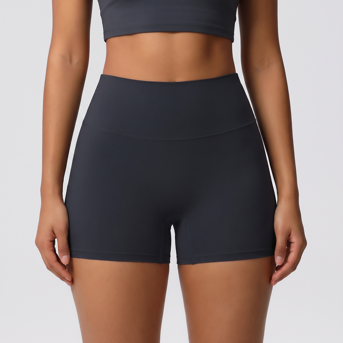 Move Cloud-Soft Shorts in Black, front view