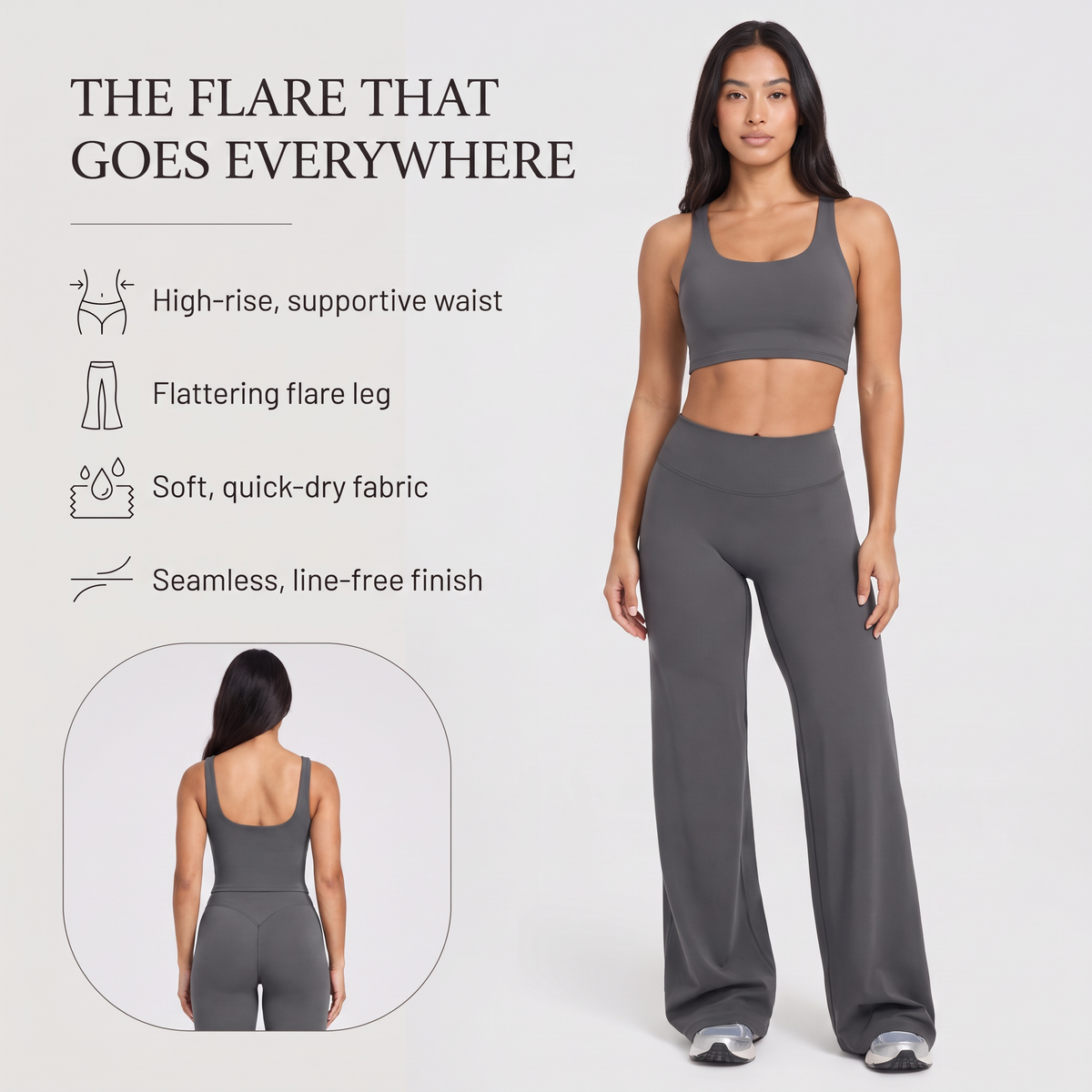 Move High-Rise Flare Pants key benefits
