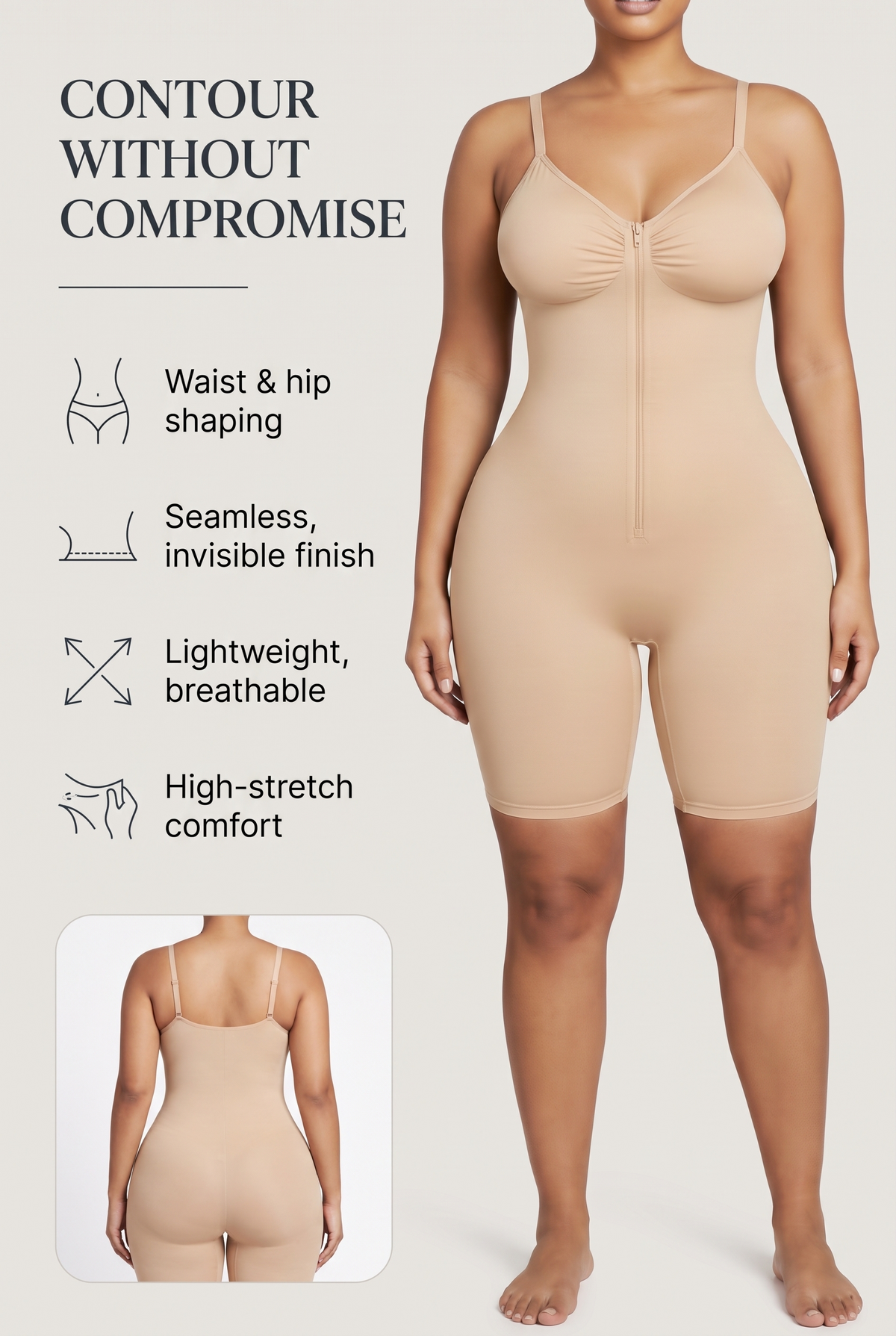 Sculpt Seamless Shaping Bodysuit key benefits