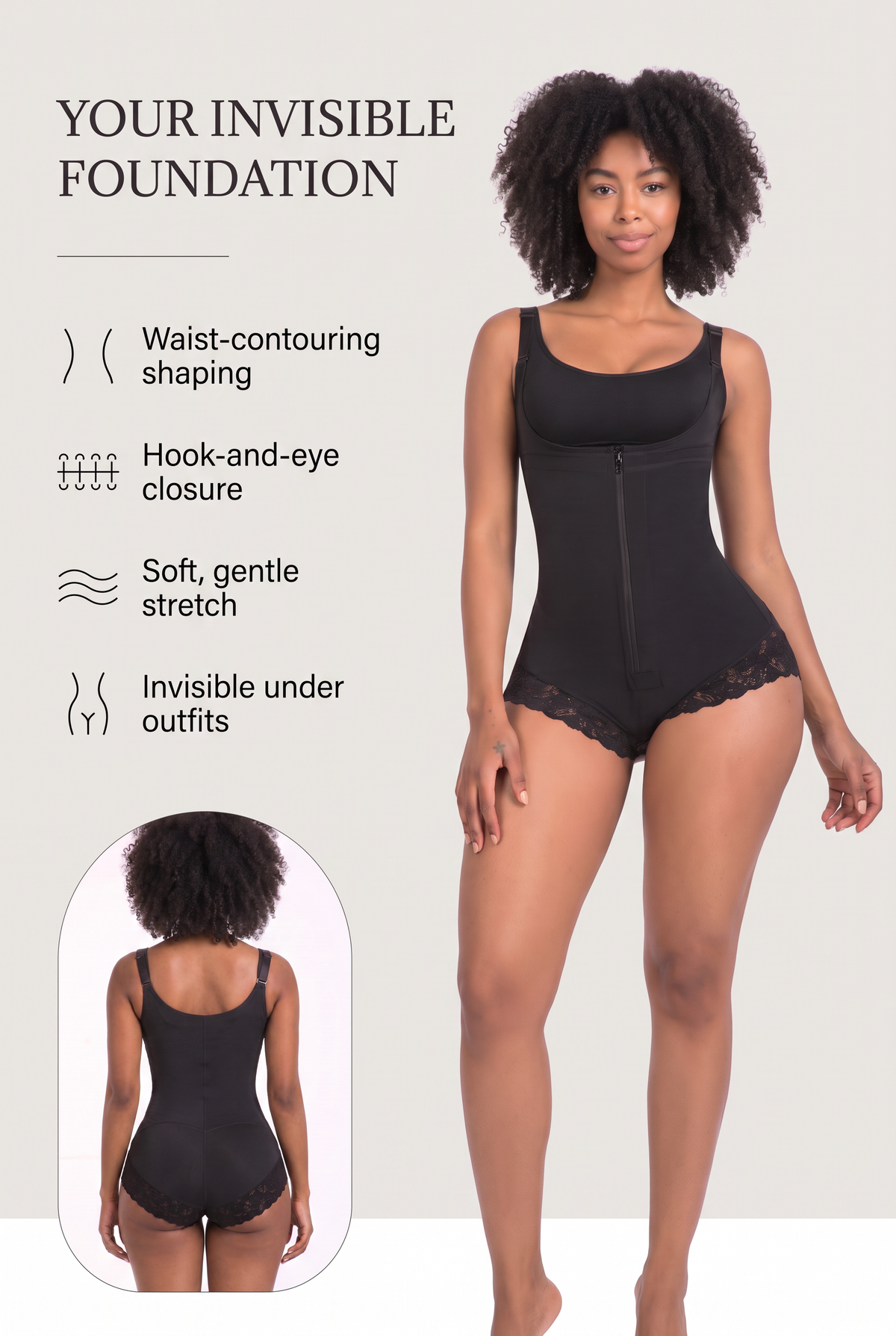 Sculpt Sleeveless Shaping Bodysuit key benefits
